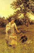 Frederick Morgan The garland Sweden oil painting artist